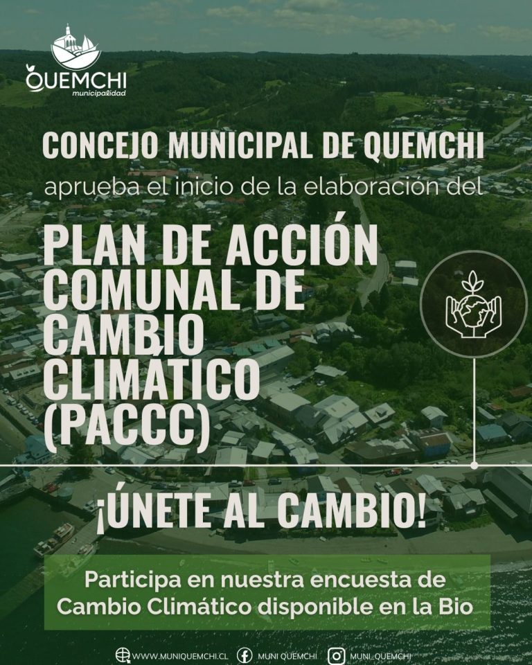 Quemchi activa su Plan de Acción Climática e invita a la comunidad a ser parte del cambio